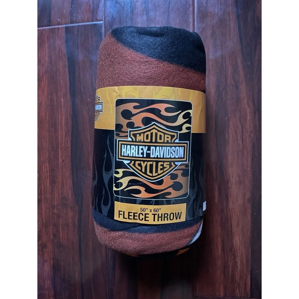 Harley Davidson Fleece Throw Blanket 50